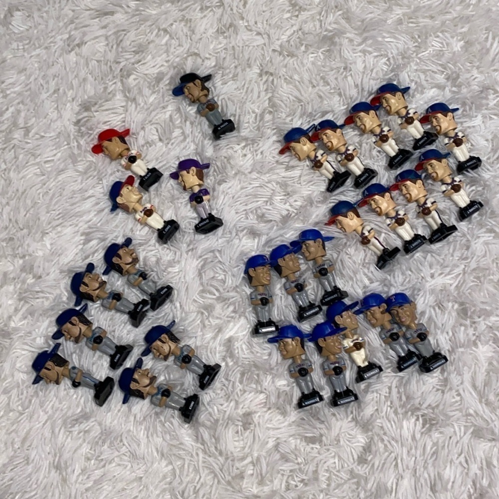 Y2K vintage fotoball baseball mini bobble head collection